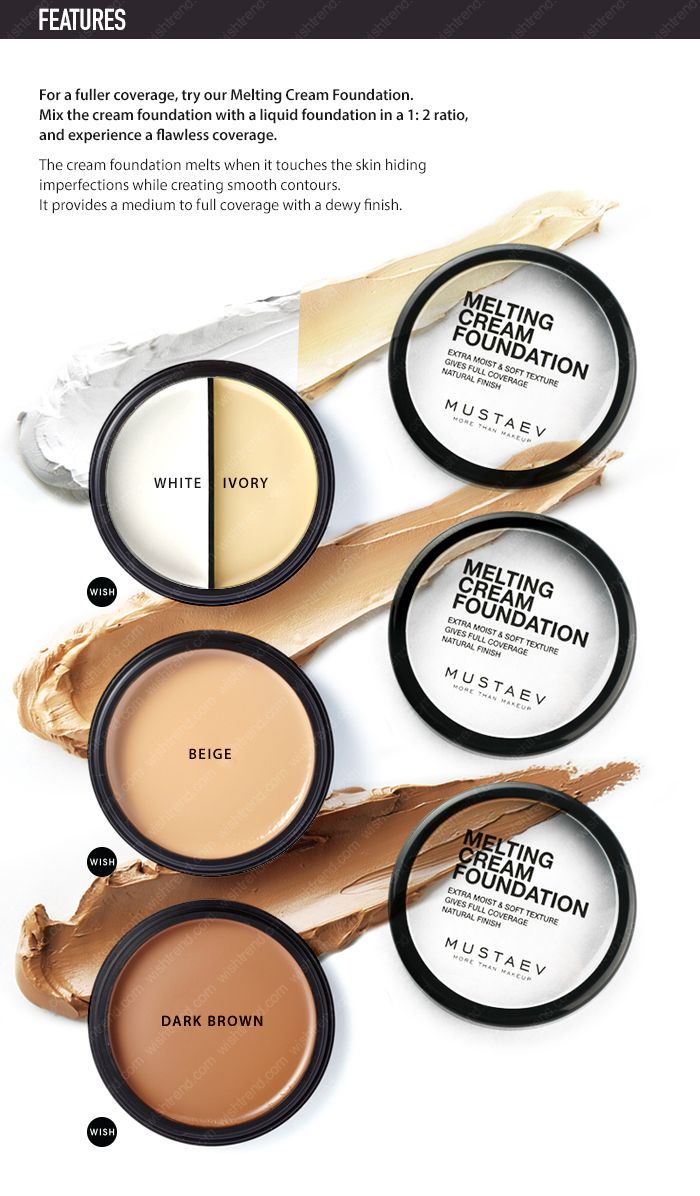 MustaeV MELTING CREAM FOUNDATION - BEIGE