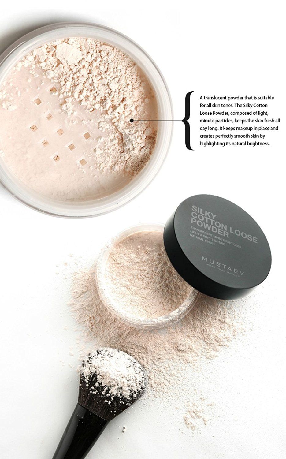 MustaeV - Silky Cotton Loose Powder - Translucent