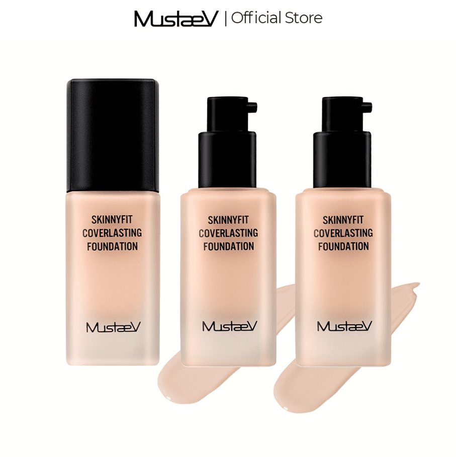 MustaeV Skinny Fit Cover Lasting Foundation, (17) Porcelain