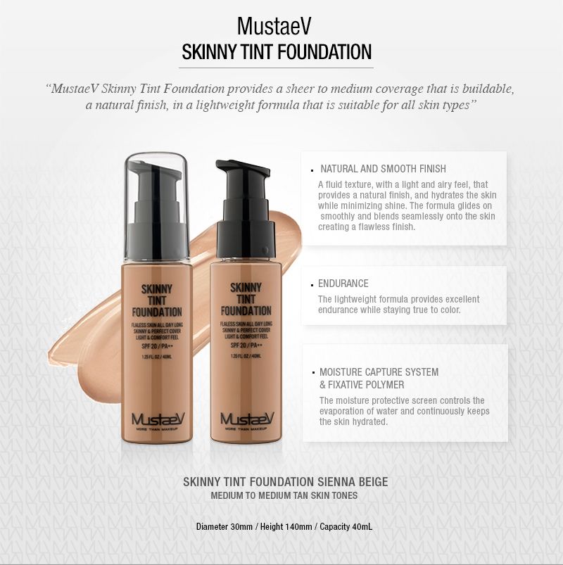 MustaeV Skinny Tint Foundation - Sienna Beige