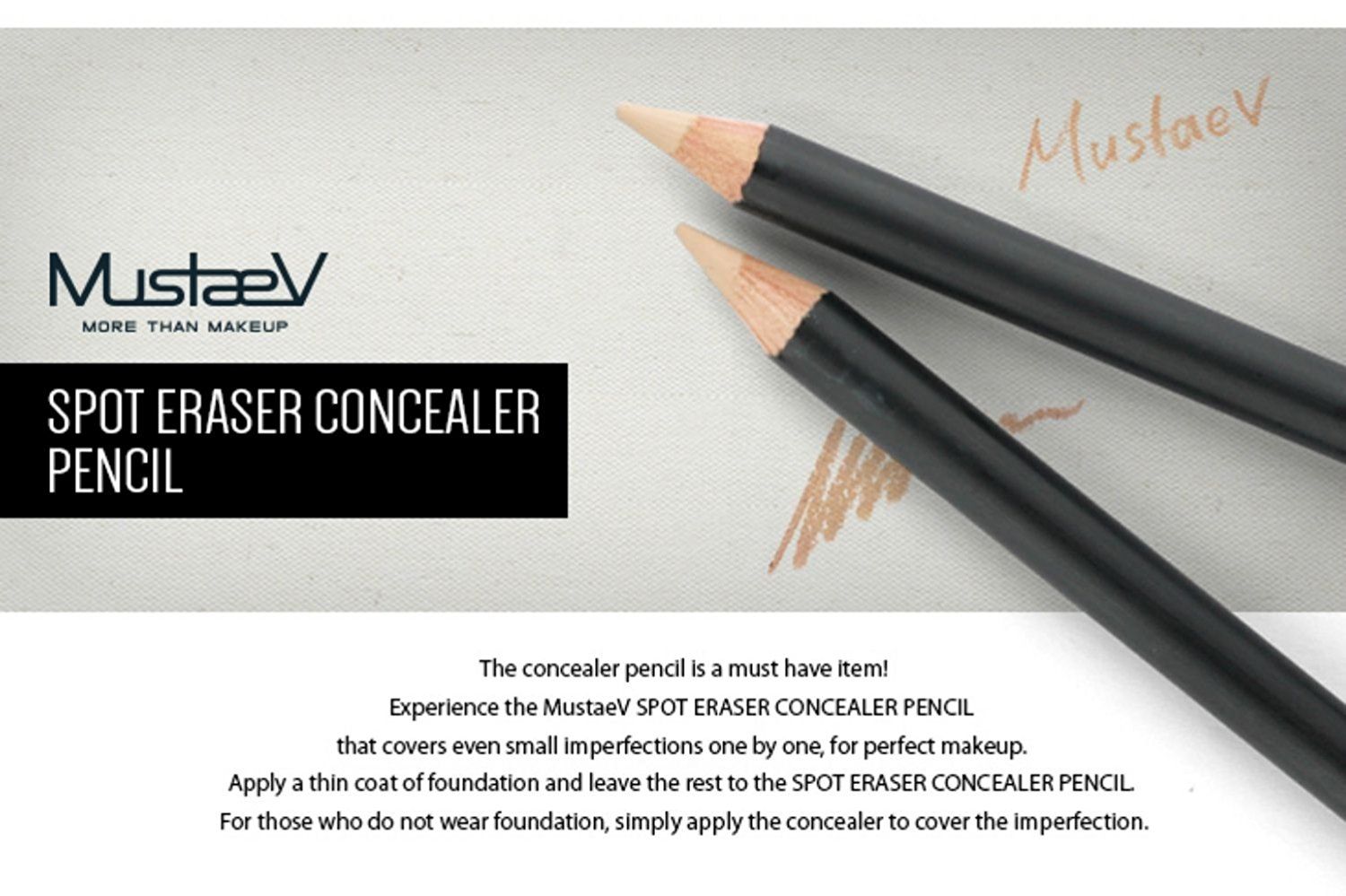 MustaeV - Spot Eraser Concealer Pencil - Light Beige 03 