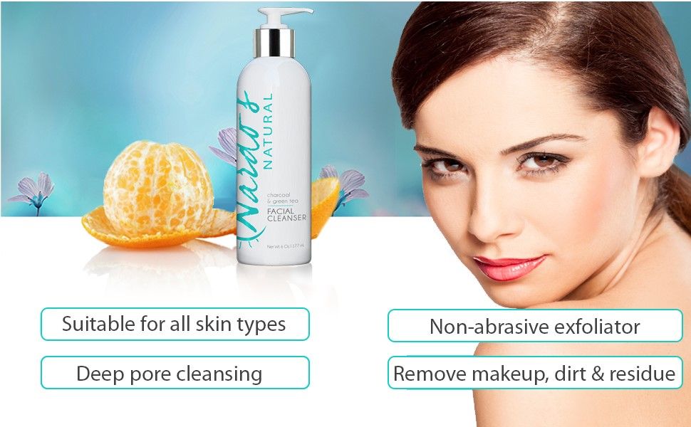 Nardo's Natural Facial Cleanser | Charcoal & Green Tea