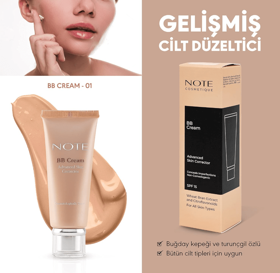 NOTE COSMETICS BB Cream, SPF15 - No (01) Natural