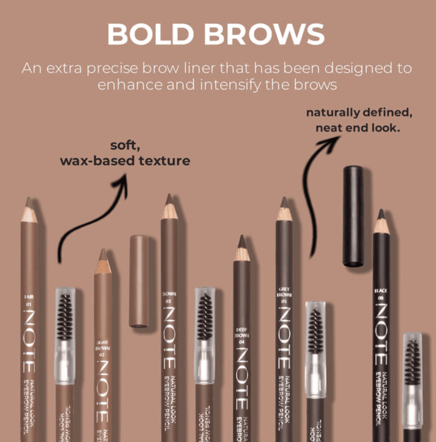 NOTE Cosmetics Eyebrow Pencil - Brown (03)
