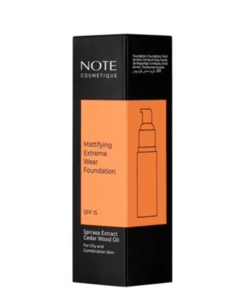 NOTE Cosmetics Mattifying Extreme Wear Foundation, SPF 15 - Honey Bronze (113)