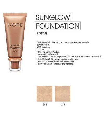 NOTE COSMETICS | SunGlow Foundation, SPF 15 - [10]