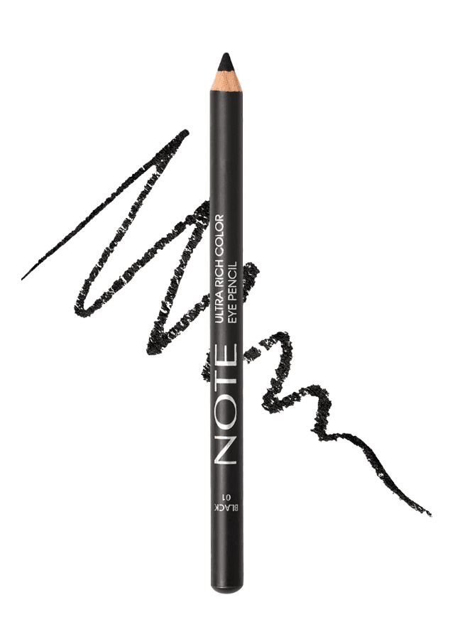 NOTE Cosmetics Ultra Rich Color Eye Pencil - Black (01)