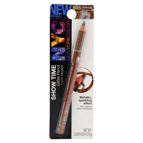 NYC Show Time Glitter Pencil Eyeliner - Glitterazzi Brown 946