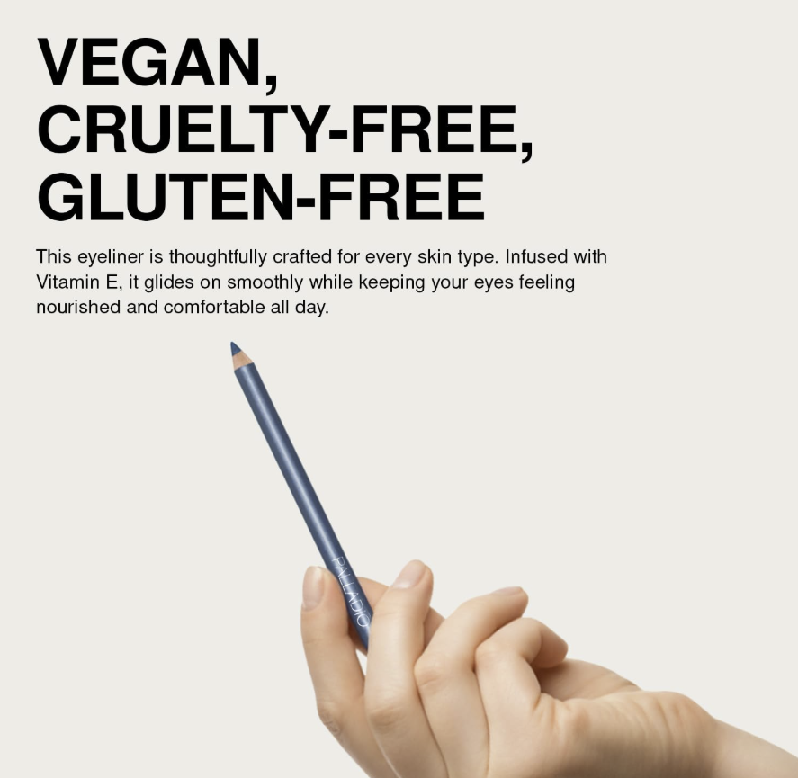 Palladio Beauty Wooden Eye Liner Pencil - Deep Blue