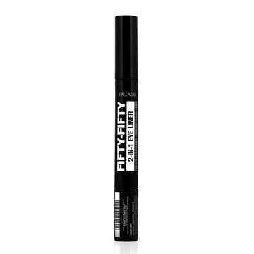 Palladio Fifty-Fifty Cat-Eye Liquid Liner+Smoky Kajal Liner -Black