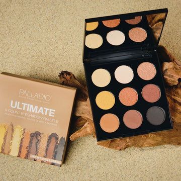 Palladio Ultimate 9 Count Eyeshadow Palette -Golden Sands