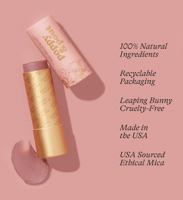 Poppy & Pout All Natural Lip Tint, (Charlie)