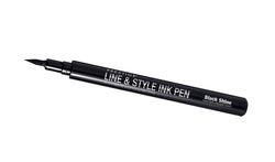 PRESTIGE COSMETICS Line and Style Ink Pen, Black Shine (BIP-01)