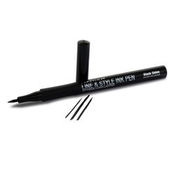 PRESTIGE COSMETICS Line and Style Ink Pen, Black Shine (BIP-01)