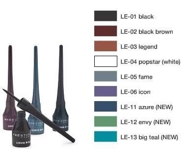 Prestige Cosmetics Liquid Eyeliner, Black (LE-01)