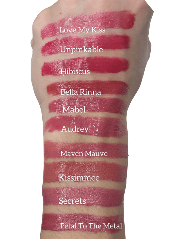 Red Apple Lipstick, Hibiscus Lipstick