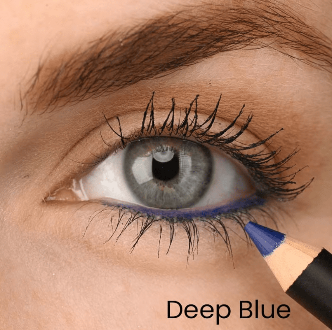 RED APPLE LIPSTICK Hypoallergenic, Deep Blue Eye & Brow Pencil