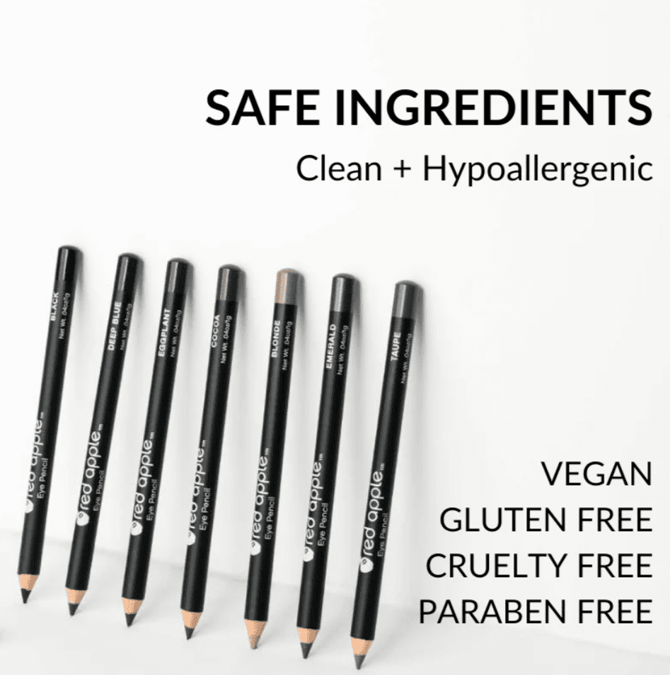 RED APPLE LIPSTICK Hypoallergenic, Taupe Eye & Brow Pencil