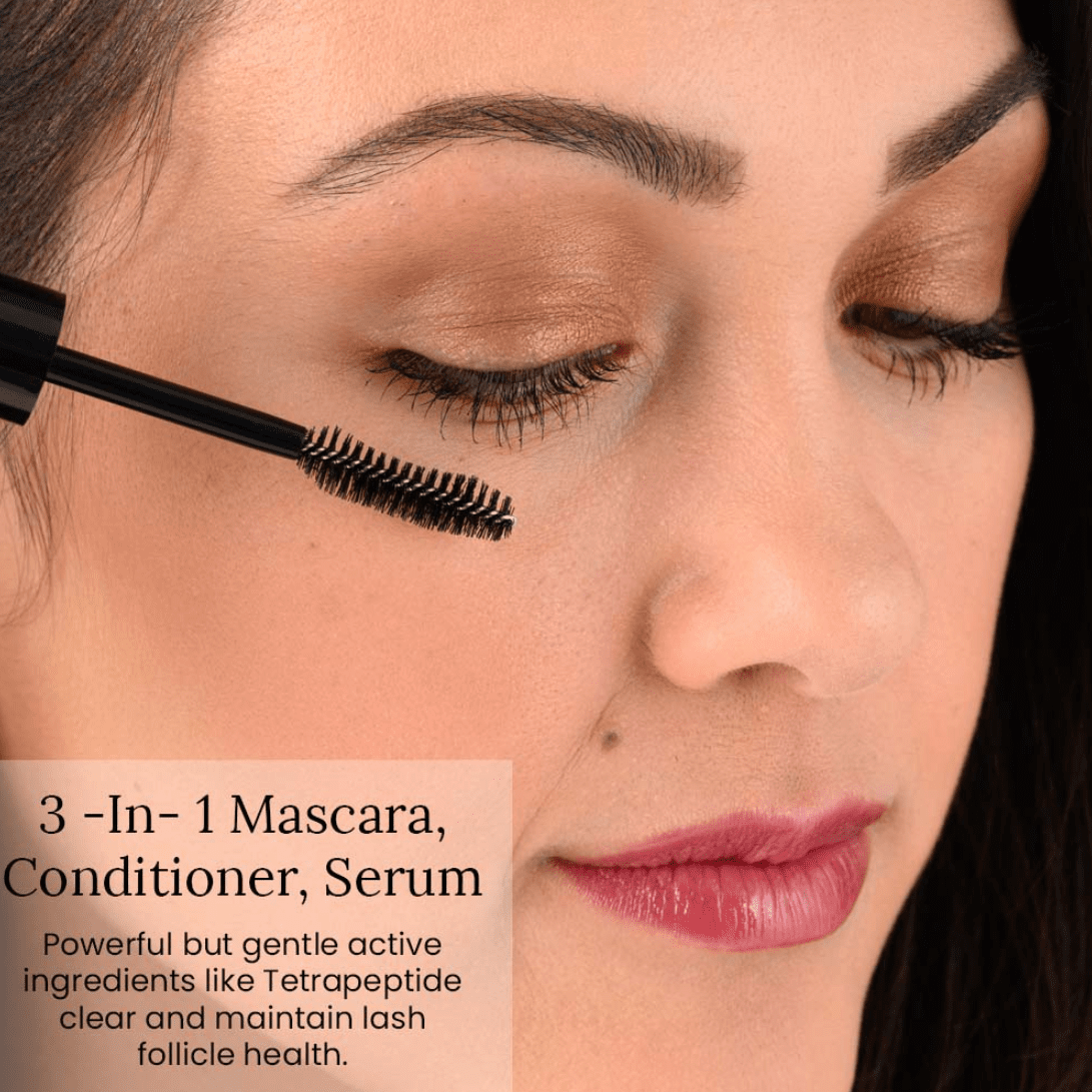 Red Apple Lipstick, Mascara - The Lash Project V.02, Brown