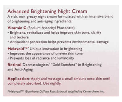 RETINOL Advanced Brightening Night Cream [46418-000]