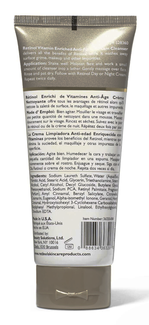 Retinol Anti Aging Cream Cleanser [36320-000]
