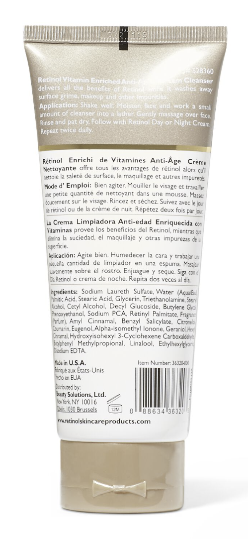 Retinol Anti Aging Cream Cleanser [36320-000]