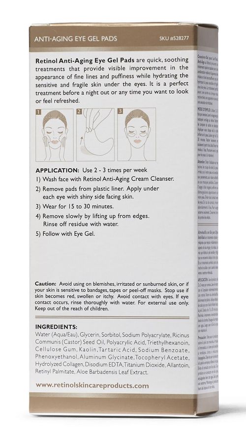 Retinol Anti-Aging Eye Gel Pads