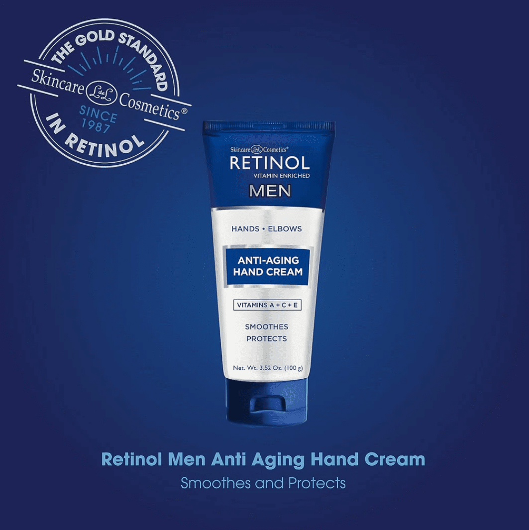 RETINOL Hand Cream For MEN Sealed Hands Elbows Anti-Aging [44427-000]