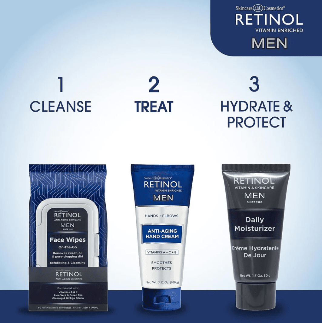 RETINOL Hand Cream For MEN Sealed Hands Elbows Anti-Aging [44427-000]