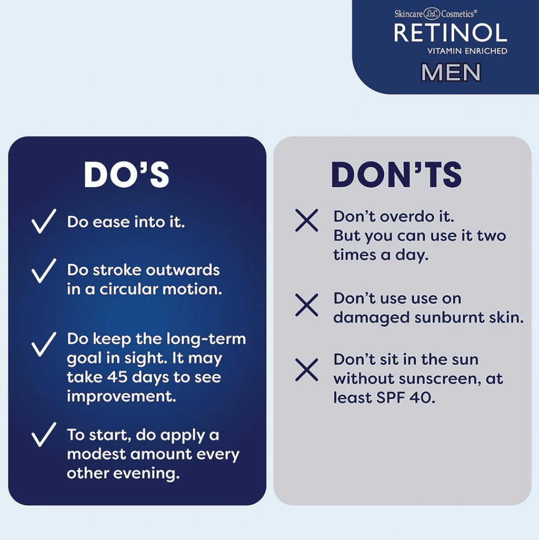 RETINOL Hand Cream For MEN Sealed Hands Elbows Anti-Aging [44427-000]
