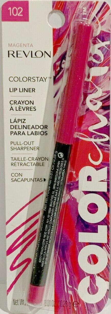 REVLON Color Charge Colorstay Lip Liner, Magenta 102