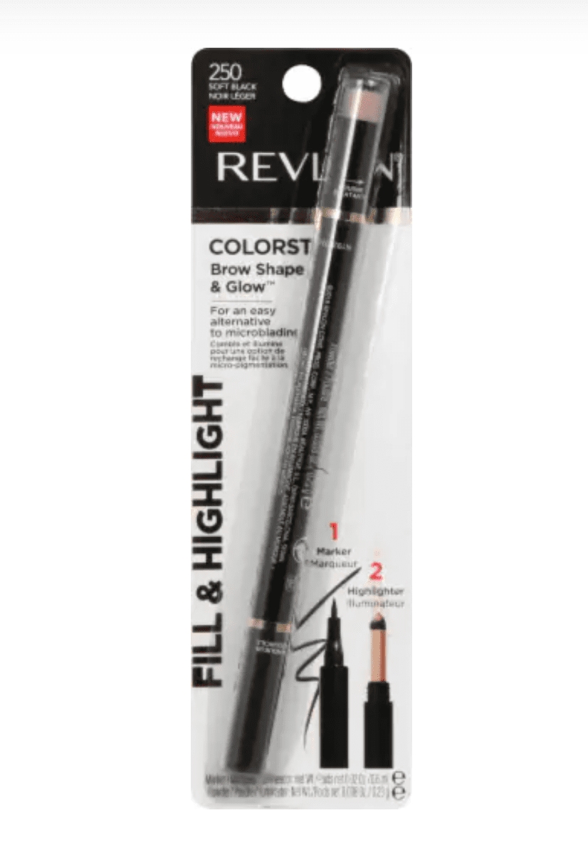 Revlon ColorStay Brow Shape and Glow, Soft Black 250