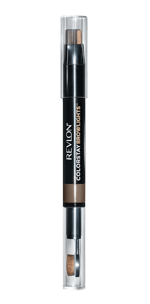 Revlon Colorstay Browlights Pencil, Eyebrow Pencil & Brow Highlighter, Medium Brown (408)