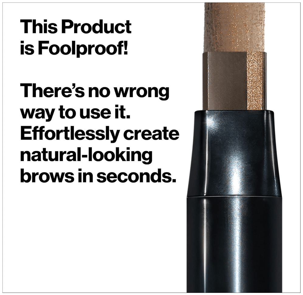 Revlon Colorstay Browlights Pencil, Eyebrow Pencil & Brow Highlighter, Medium Brown (408)