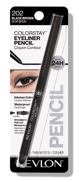 Revlon ColorStay Eyeliner Pencil, Black Brown [202]
