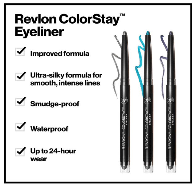 Revlon ColorStay Eyeliner Pencil, Black Brown [202]
