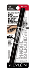 REVLON ColorStay Line Creator Double Ended Waterproof Eyeliner, Blackout (151)