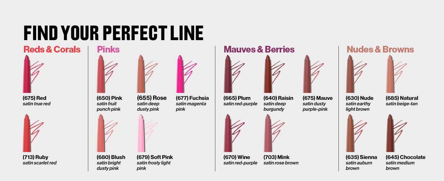 Revlon ColorStay Lipliner, Rose 655