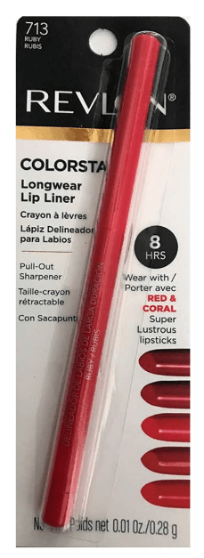 REVLON ColorStay Longwear Lip Liner, 713 Ruby