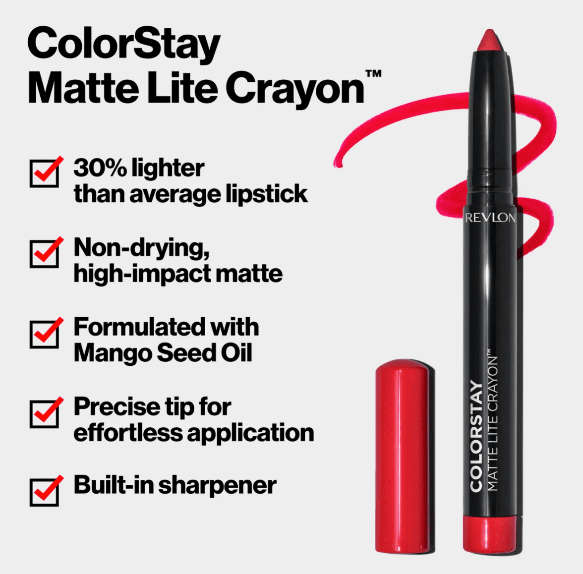 Revlon ColorStay Matte Lite Crayon - Ruffled Feathers 009 Revlon ColorStay Matte Lite Crayon - Ruffled Feathers 009