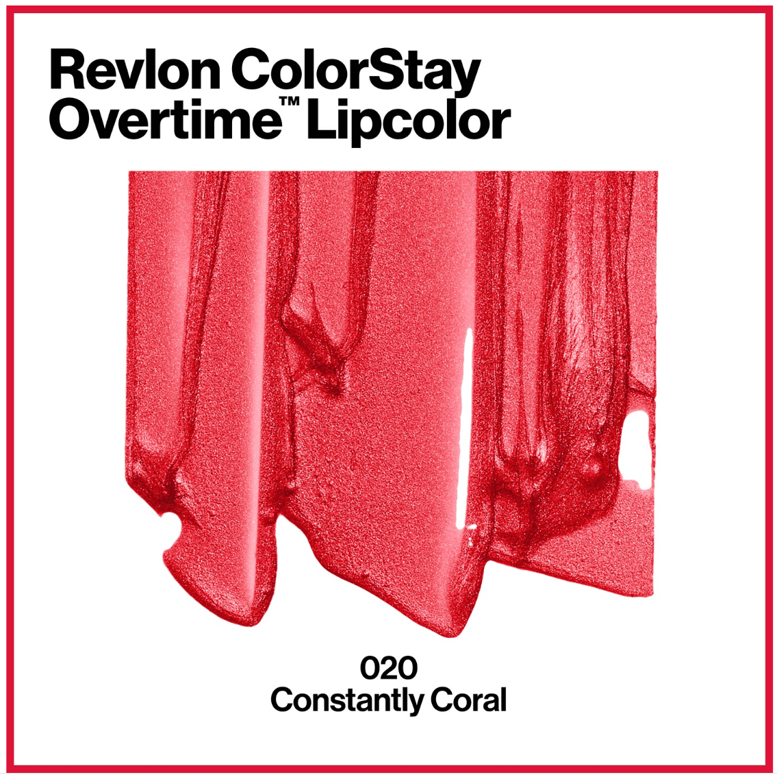 Revlon ColorStay Overtime Lip Color, Constantly Coral (020)