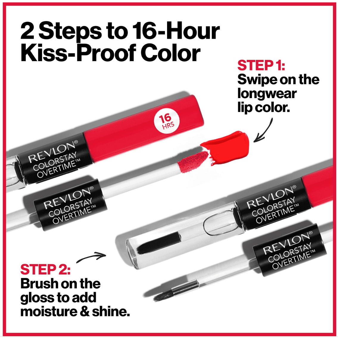 Revlon ColorStay Overtime Lip Color, Constantly Coral (020)