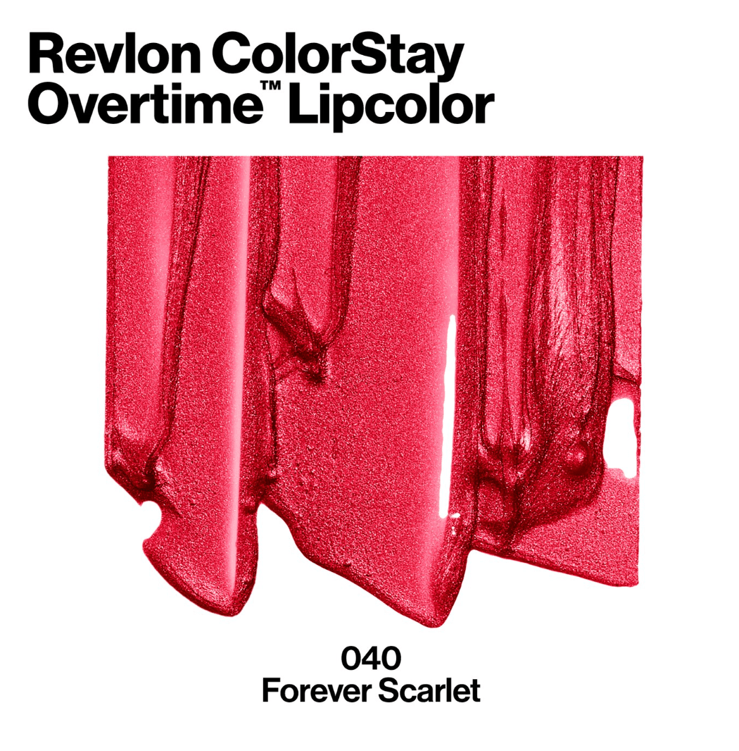 Revlon ColorStay Overtime Lip Color, Forever Scarlet (040)