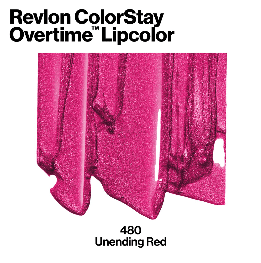 Revlon ColorStay Overtime Lipcolor, Unending Red (480)