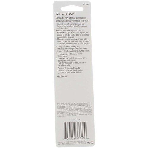 REVLON Compact Emery Boards 33100 (10 Boards)