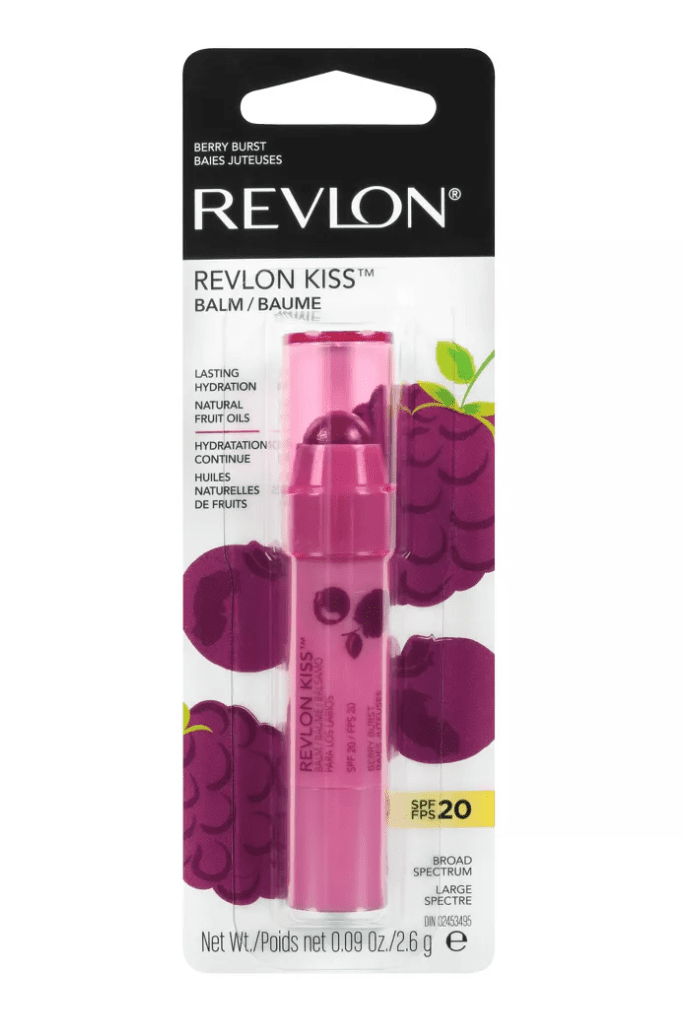 Revlon Kiss Hydration Lip Balm, SPF 20, Berry Bust (035)