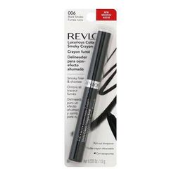 Revlon Luxurious Color Smoky Crayon, 006 Black Smoke, 0.035-Oz