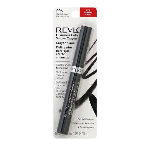 Revlon Luxurious Color Smoky Crayon, 006 Black Smoke