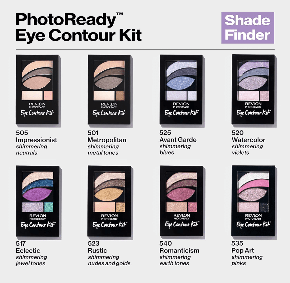 Revlon Photoready Primer + Eyeshadow + Sparkle Palette - Rustic 523