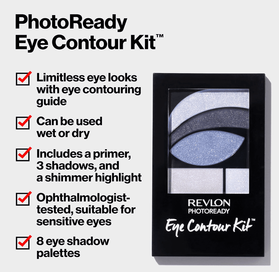 Revlon Photoready Primer + Eyeshadow + Sparkle Palette - Rustic 523